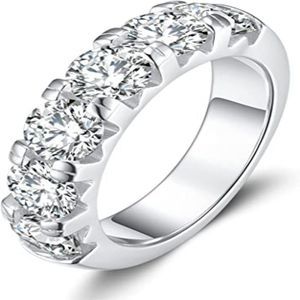 1.1-6.5ct Moissanite Engagement Promise Ring for Women - Diamond Wedding Band
